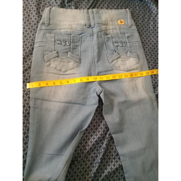 CUTIE PIE JEANS COLOR BLUE  SIZE (15) STRETCH - Picture 6 of 6
